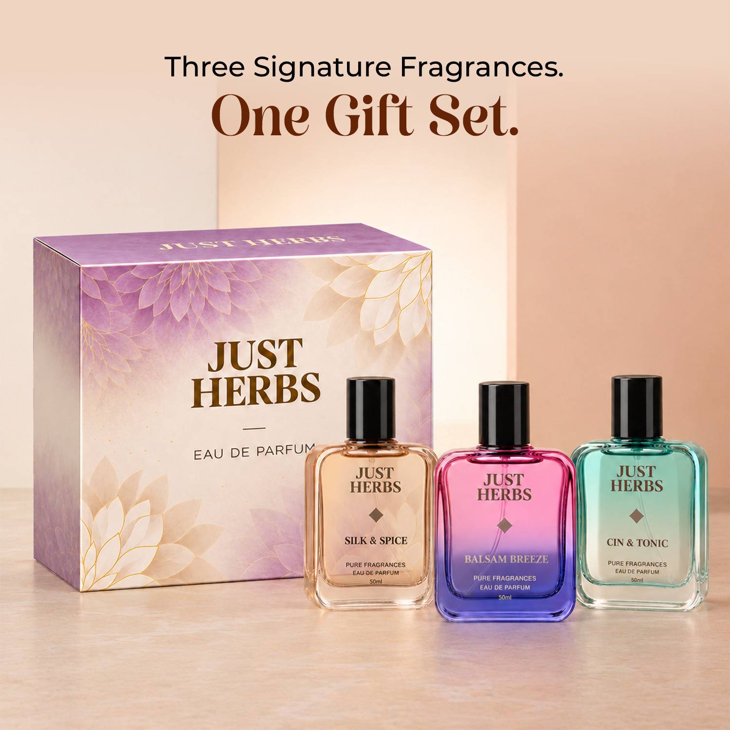 Just Herbs Energising & Relaxing Pack of 3 · 50 ml (150 ml total) - Image 1