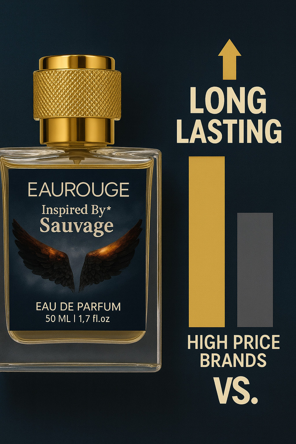 Image of EAU ROUGE Sauvage Eau de Parfum 50ml | Long Lasting Fresh Spicy Perfume for Men Eau de Parfum - 100 ml