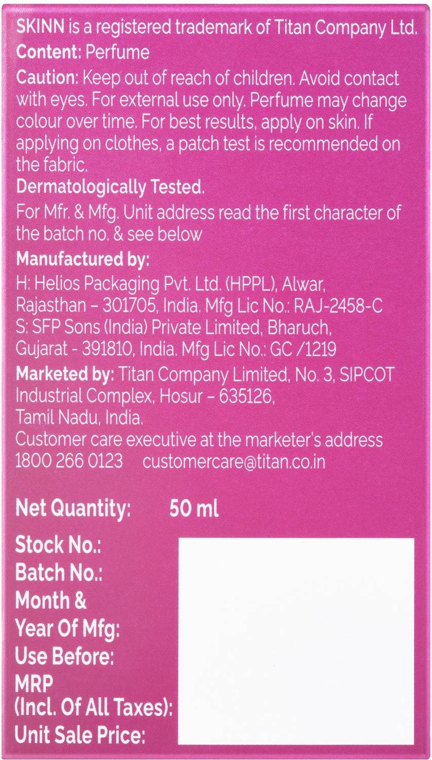 SKINN by TITAN 24 Seven 50ml Floral Eau de Parfum - Image 5