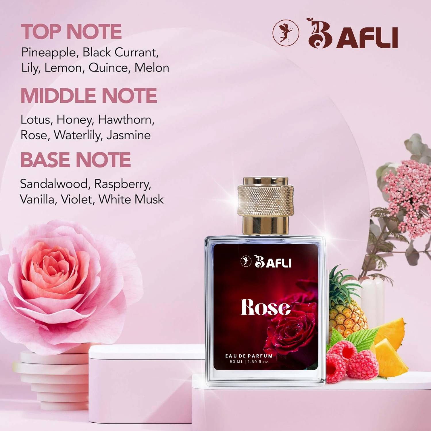 【3/21まで出品】Rose Cabat Feelie Buy Bafli rosey flower Eau de Parfum - 50 ml Online In India