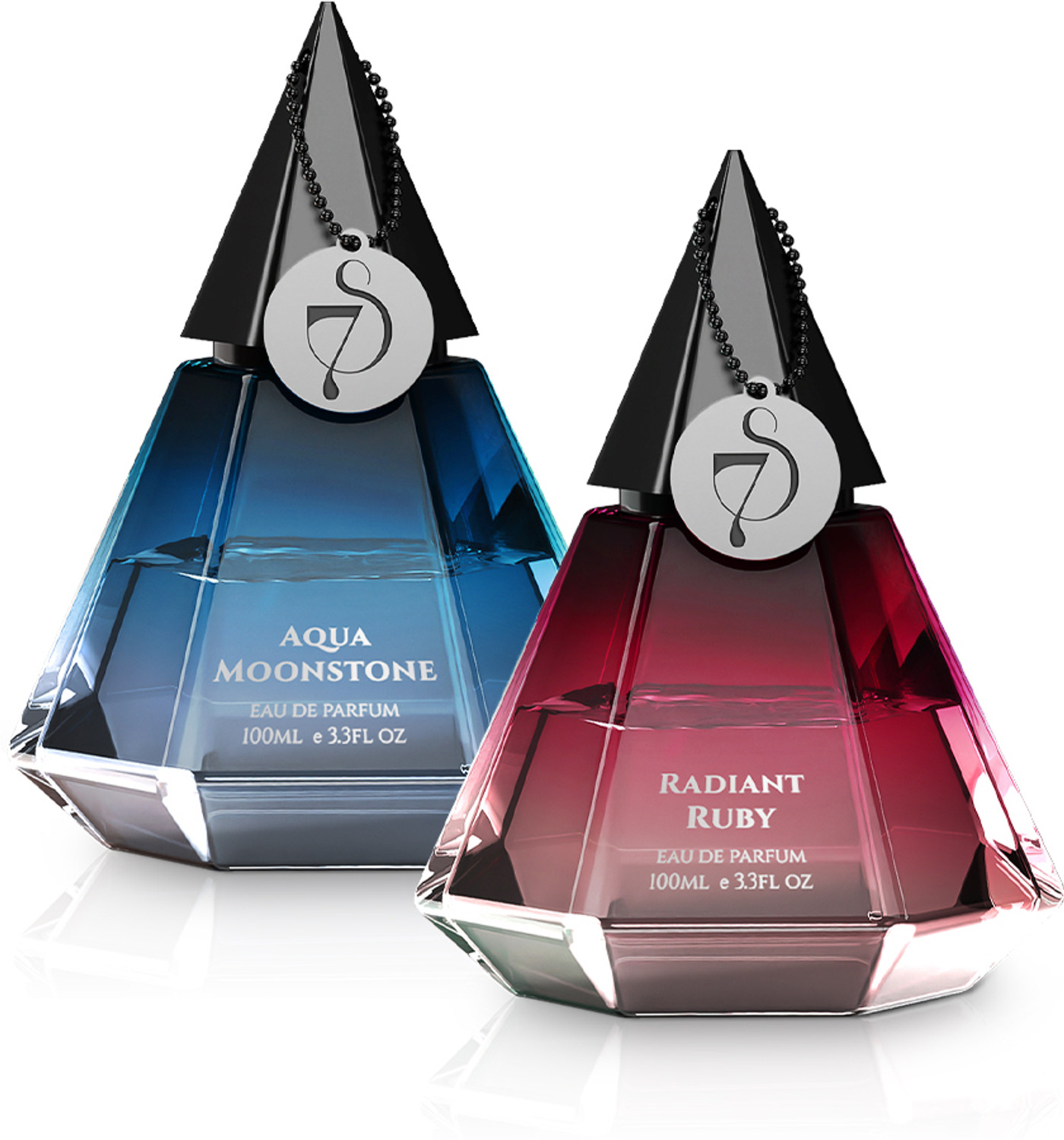 Image of 7 SCENTS Radiant Ruby & Aqua Moonstone Unisex Fragrance Exquisite Indo Luxury Perfume Eau de Parfum - 200 ml