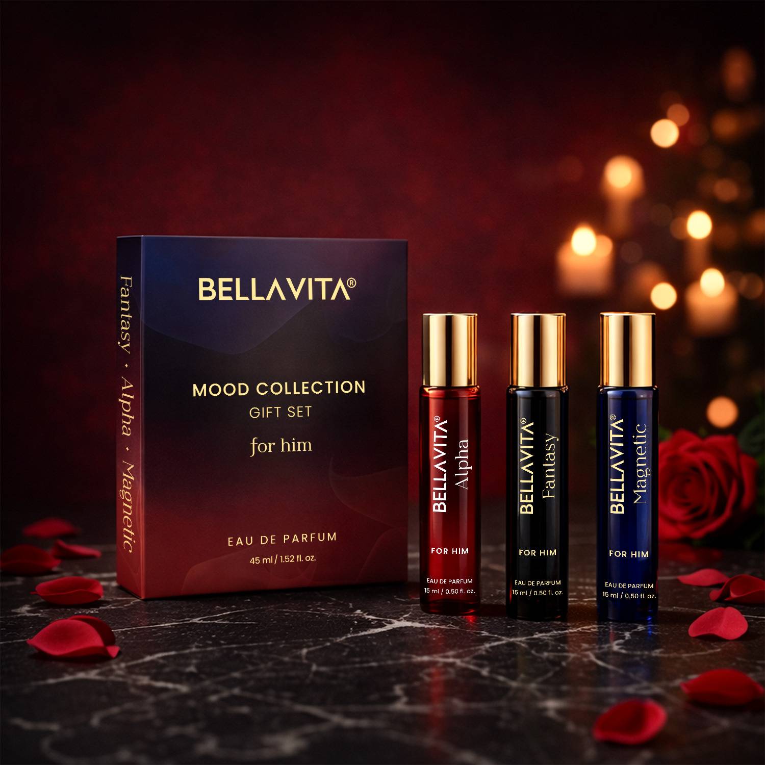 BELLAVITA Mood Collection Perfume Pack of 3 · 15 ml (45 ml total) - Image 2