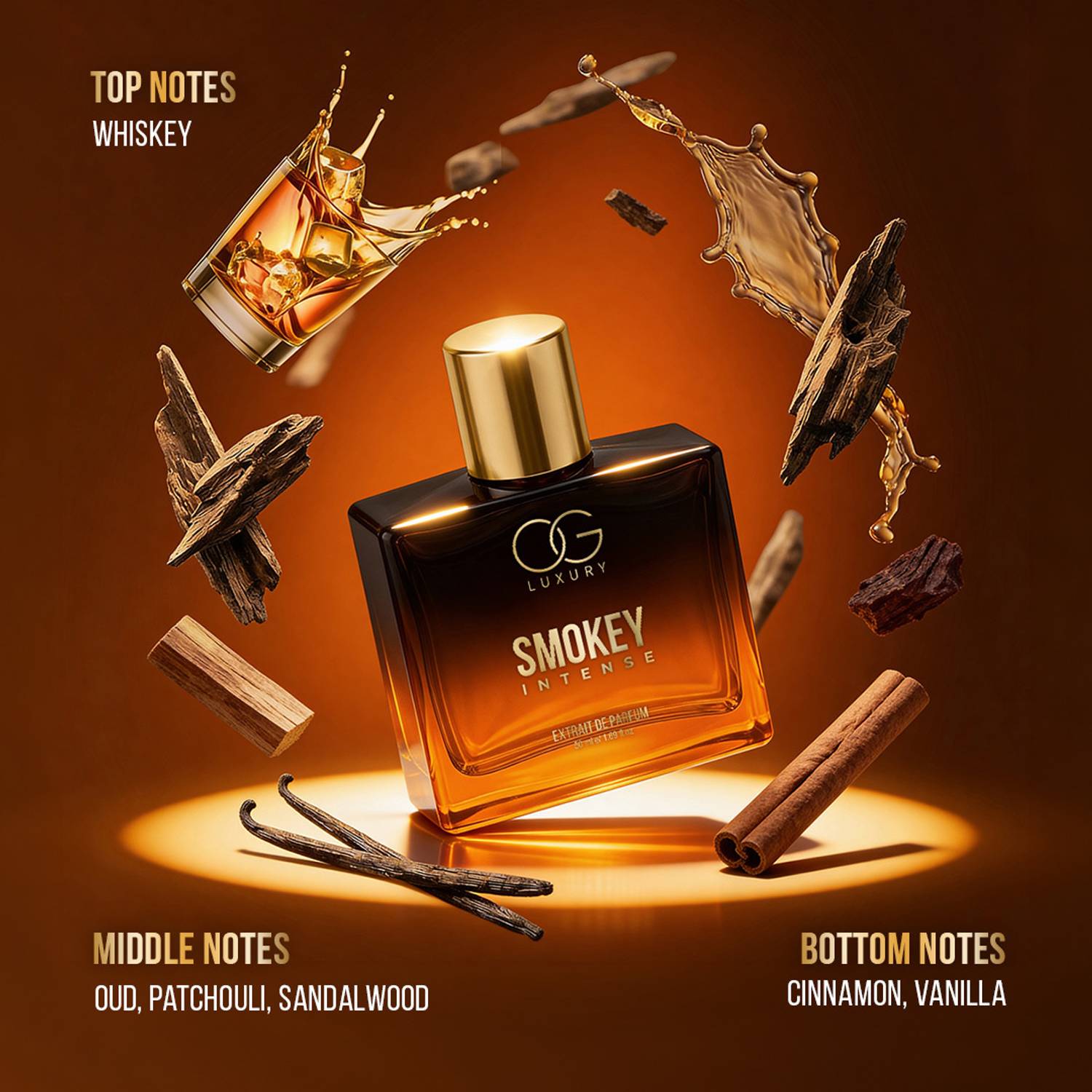 OG LUXURY Smokey & Gallant Intense Perfume 100 ml - Image 3