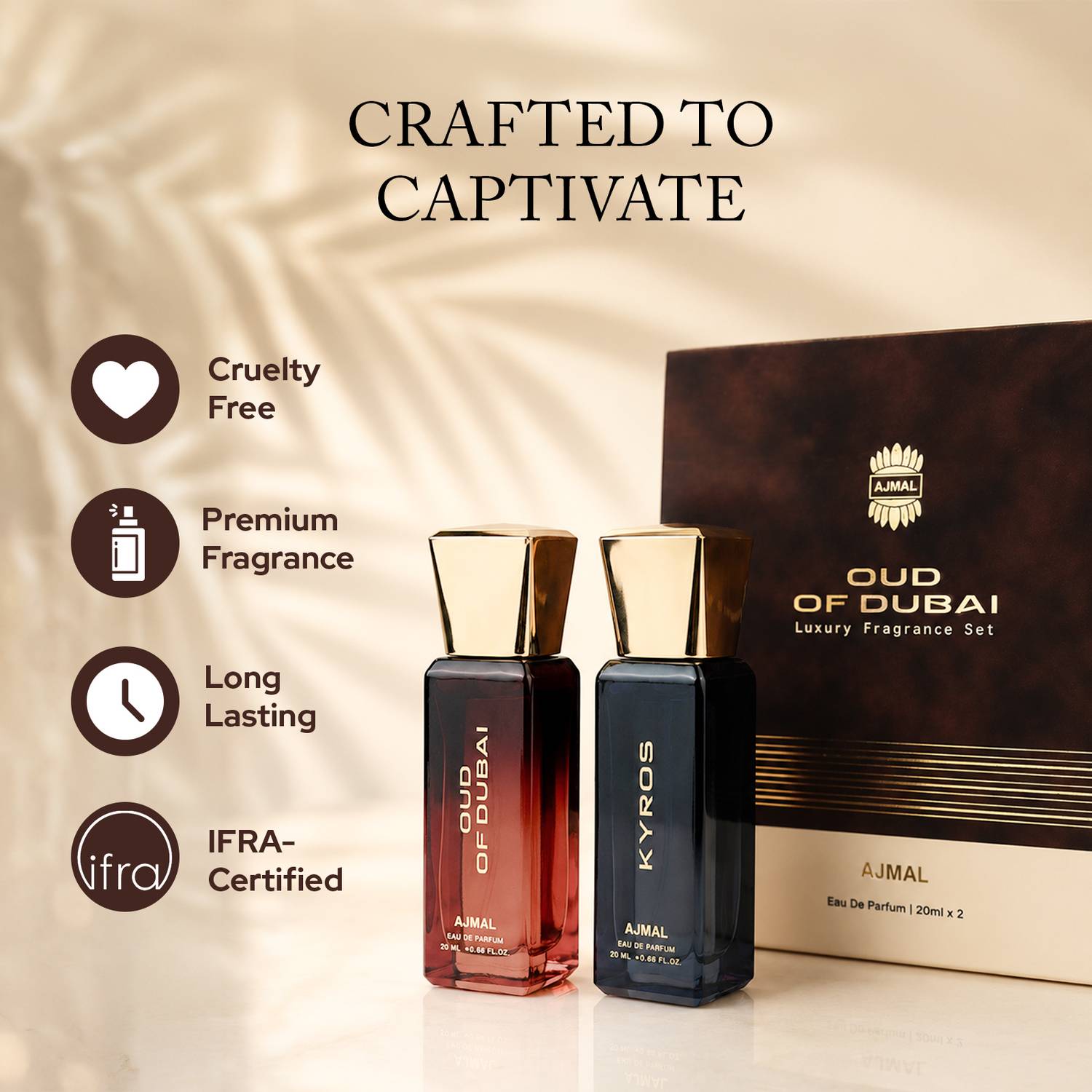 Ajmal Oud of Dubai & Kyros Luxury Perfume Gift Set 40 ml - Image 5