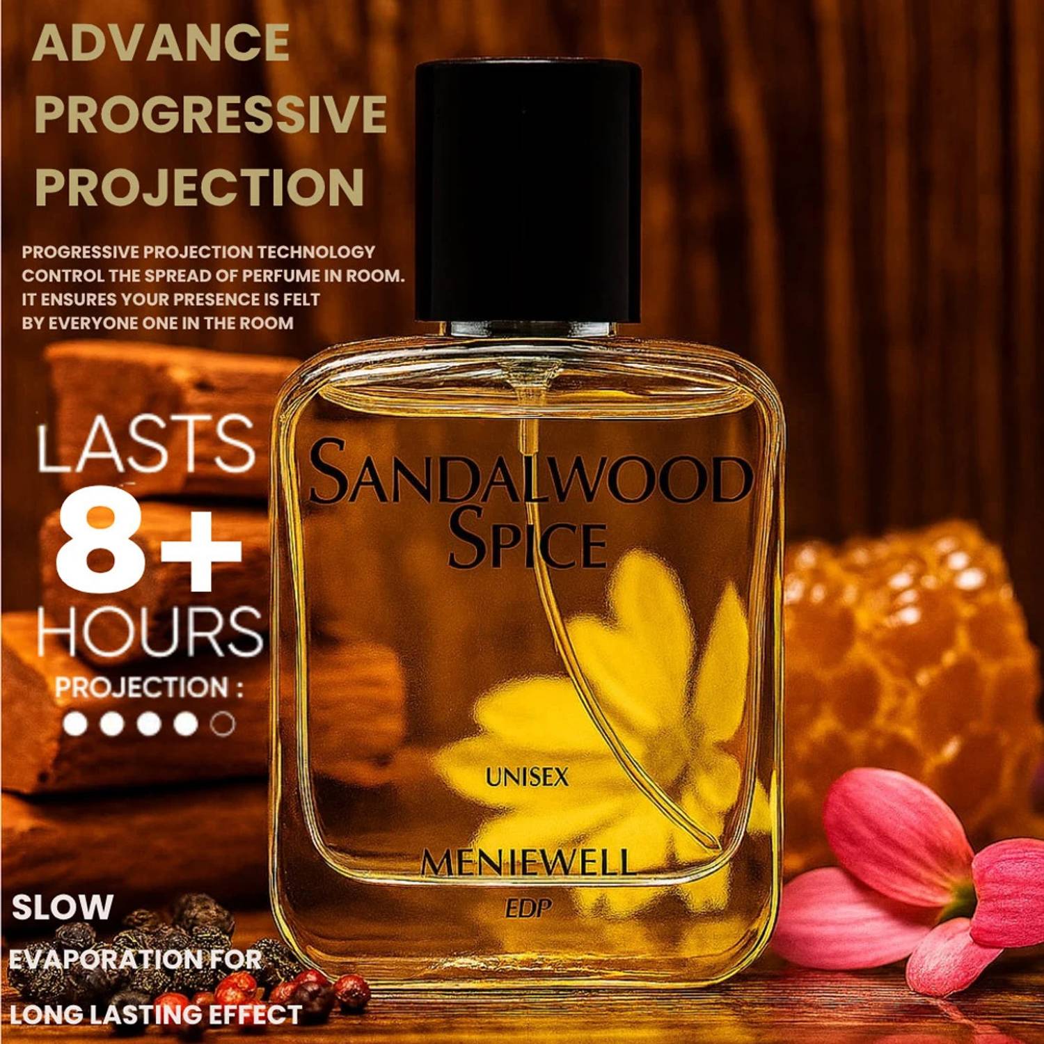 Menjewell Sandalwood Spice Perfume 50ml - Image 3