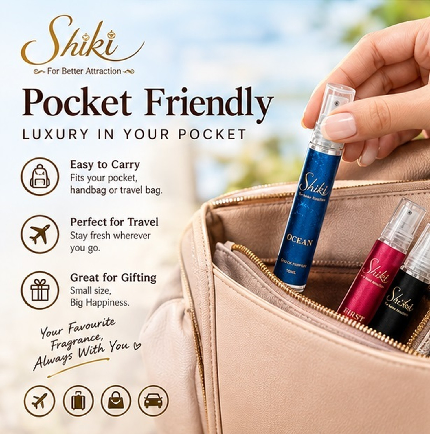 Image of SHIKI Luxury Floral Perfume Gift Set 6 Fragrance Set 6 x 10 ml For Men Eau de Parfum - 60 ml (For Men & Women)