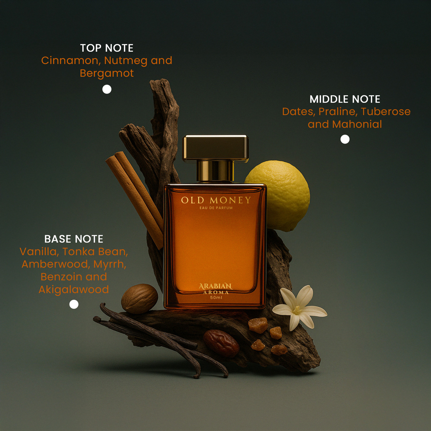 Image of Arabian Aroma Old Money Elixir & Old Money Eau De Parfum for Men | Long Lasting Luxury Perfume Eau de Parfum - 100 ml