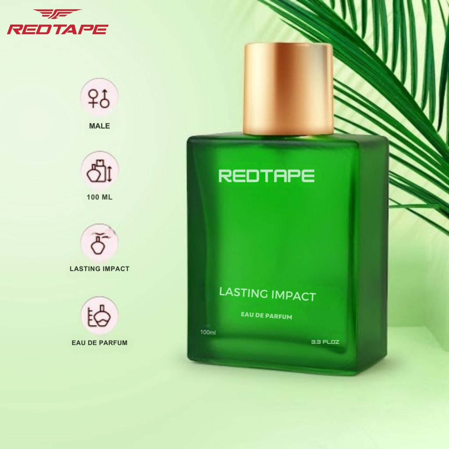 Image of Red Tape Premium Long-Lasting Perfume Lasting Impact Eau de Parfum - 100 ml