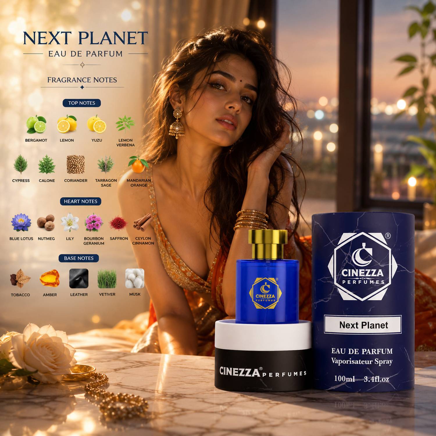 cinezza Patel Neck Next Planet 100ml Eau de Parfum - Image 5
