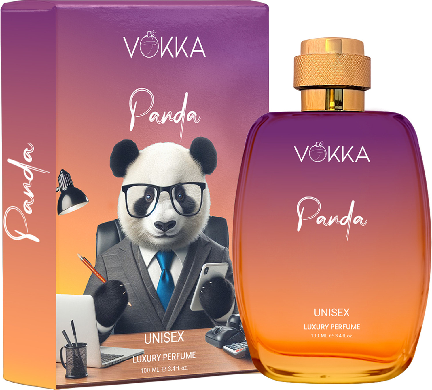 Image of VOKKA Panda 100ml Perfume | Unisex Luxury Long Lasting Ambery Perfume Eau de Parfum - 100 ml