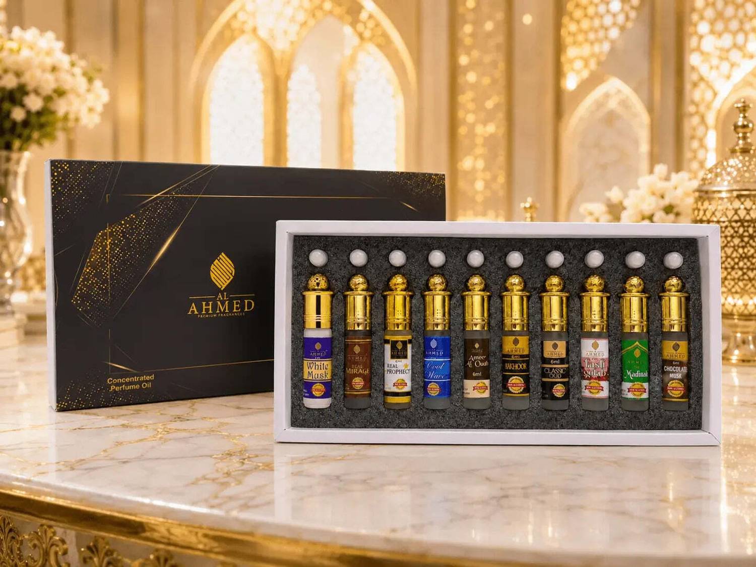 Al Ahmed 10 PCS Aura Attar Perfume 60 ml - Image 3