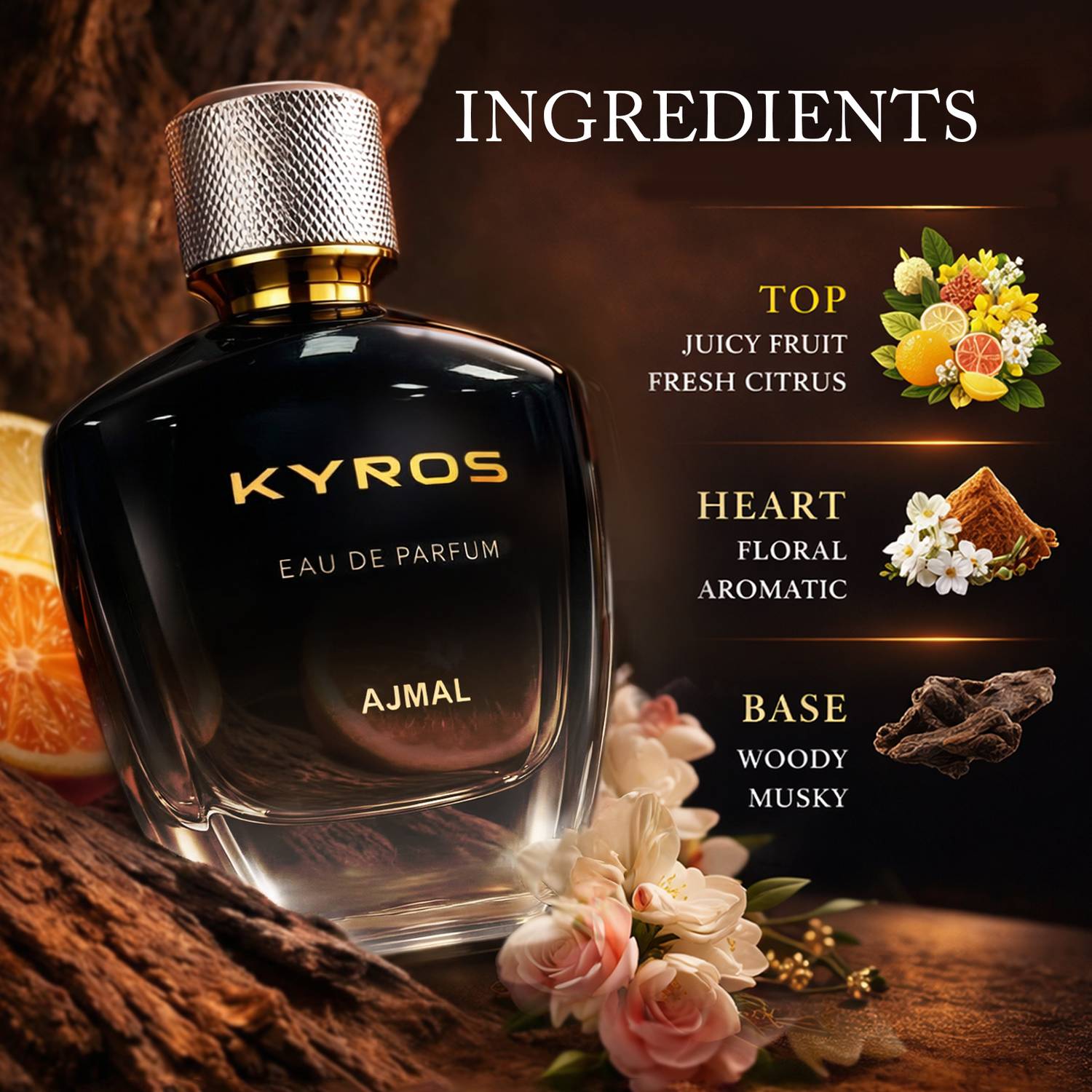 Ajmal Kyros Eau de Parfum - 100 ml - Image 4