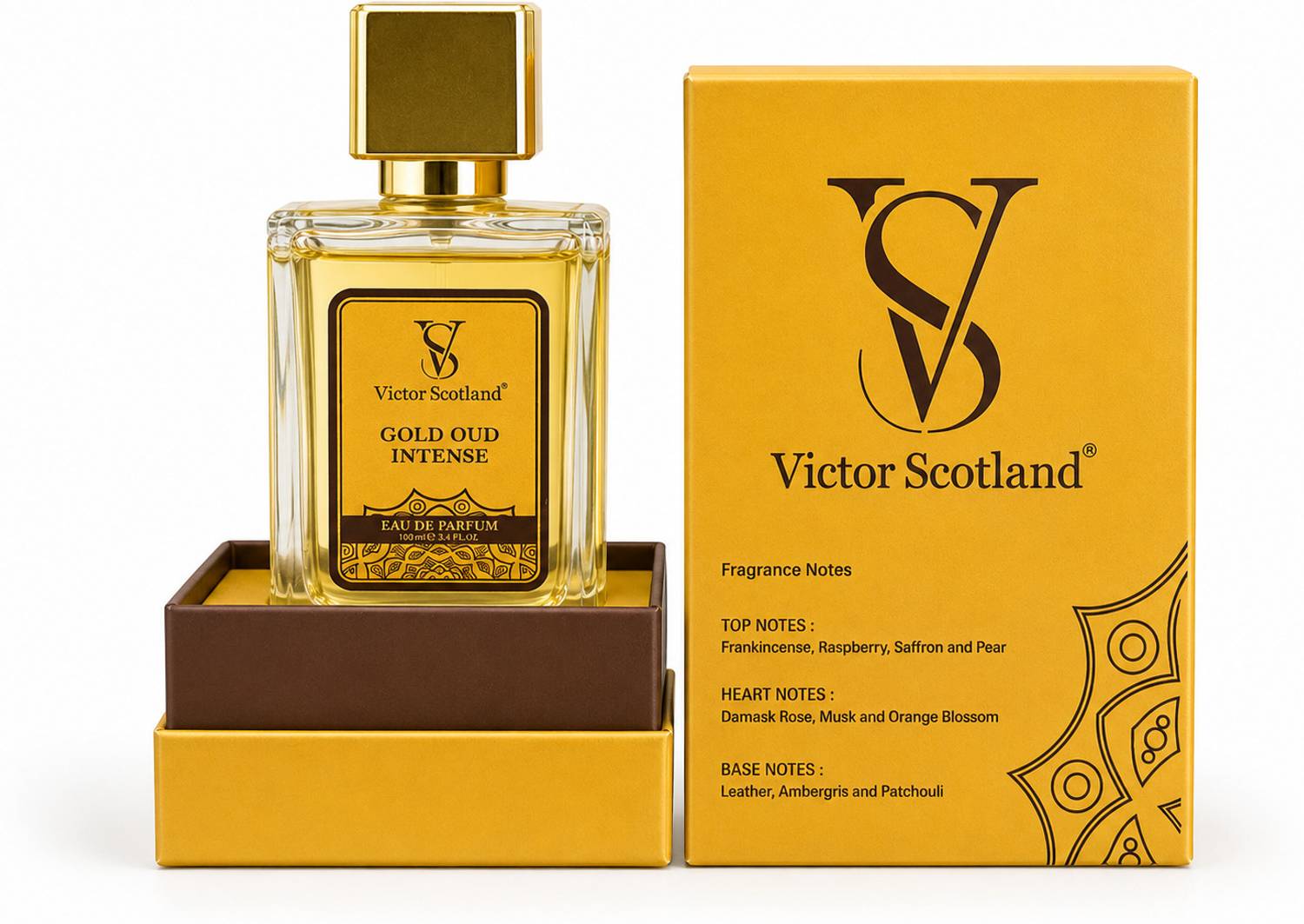 Victor Scotland Gold OUD Intense Eau De Parfum for Men 100 ml - Image 1