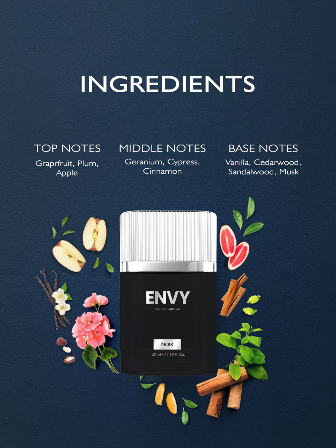 Image of Envy Noir, Fiery & Dark Eau de Parfum - 150 ml