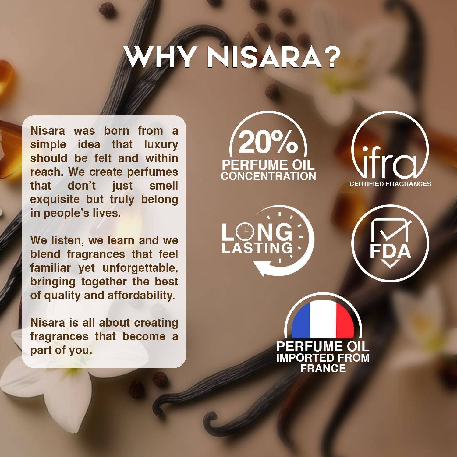 Nisara Vanilla Rush Eau De Parfum 100ml - Image 3