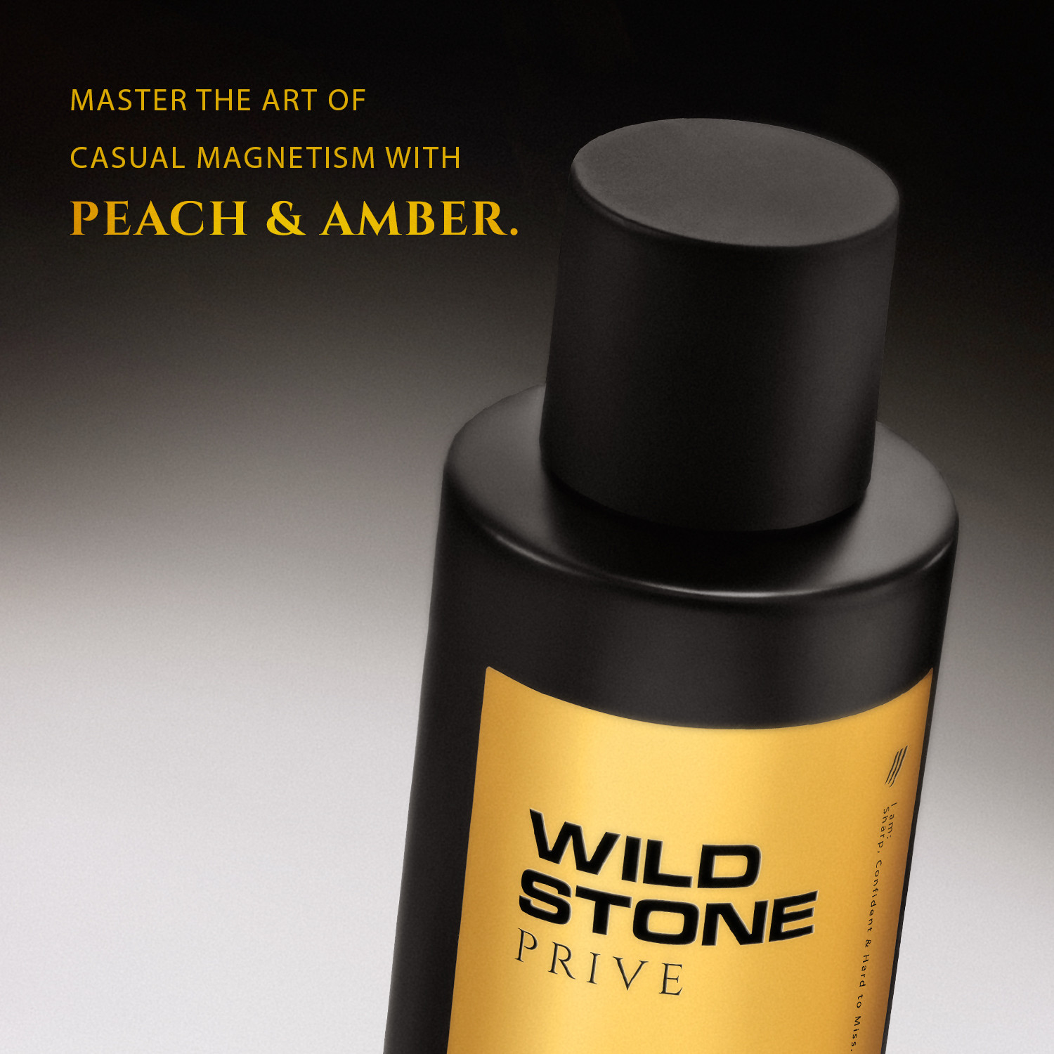 Image of Wild Stone PriveW4 Peach & Amber Parfum, Luxury Premium Perfume, Citrus & Fruity Fragrance, Eau de Parfum - 100 ml