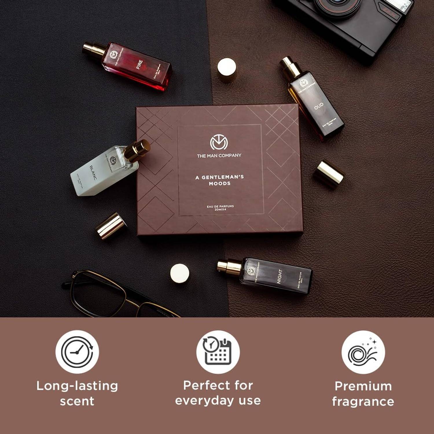 THE MAN COMPANY Blanc, Night, Fire & Oud 20ml Gift Set - Image 4