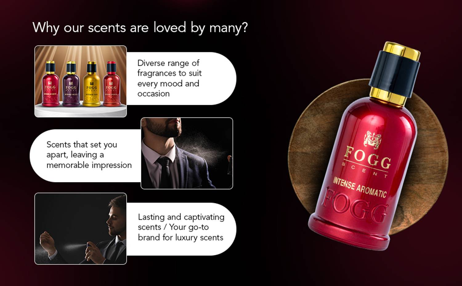 FOGG Intense Aromatic Eau de Parfum 100 ml - Image 3