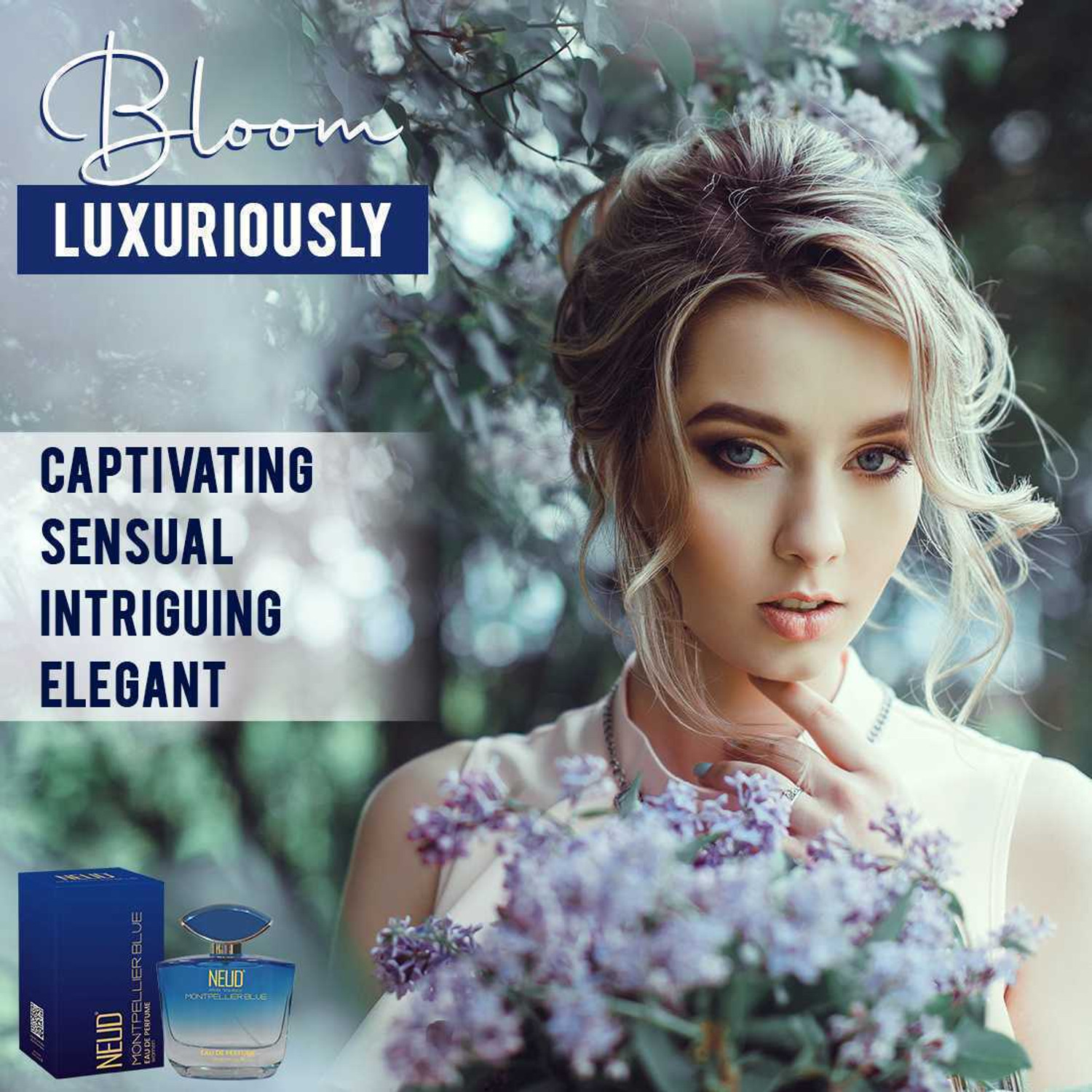 Image of NEUD Montpellier Blue Luxury Perfume for Elegant Women Long Lasting EDP - 1 Pack Eau de Parfum - 100 ml (For Women)