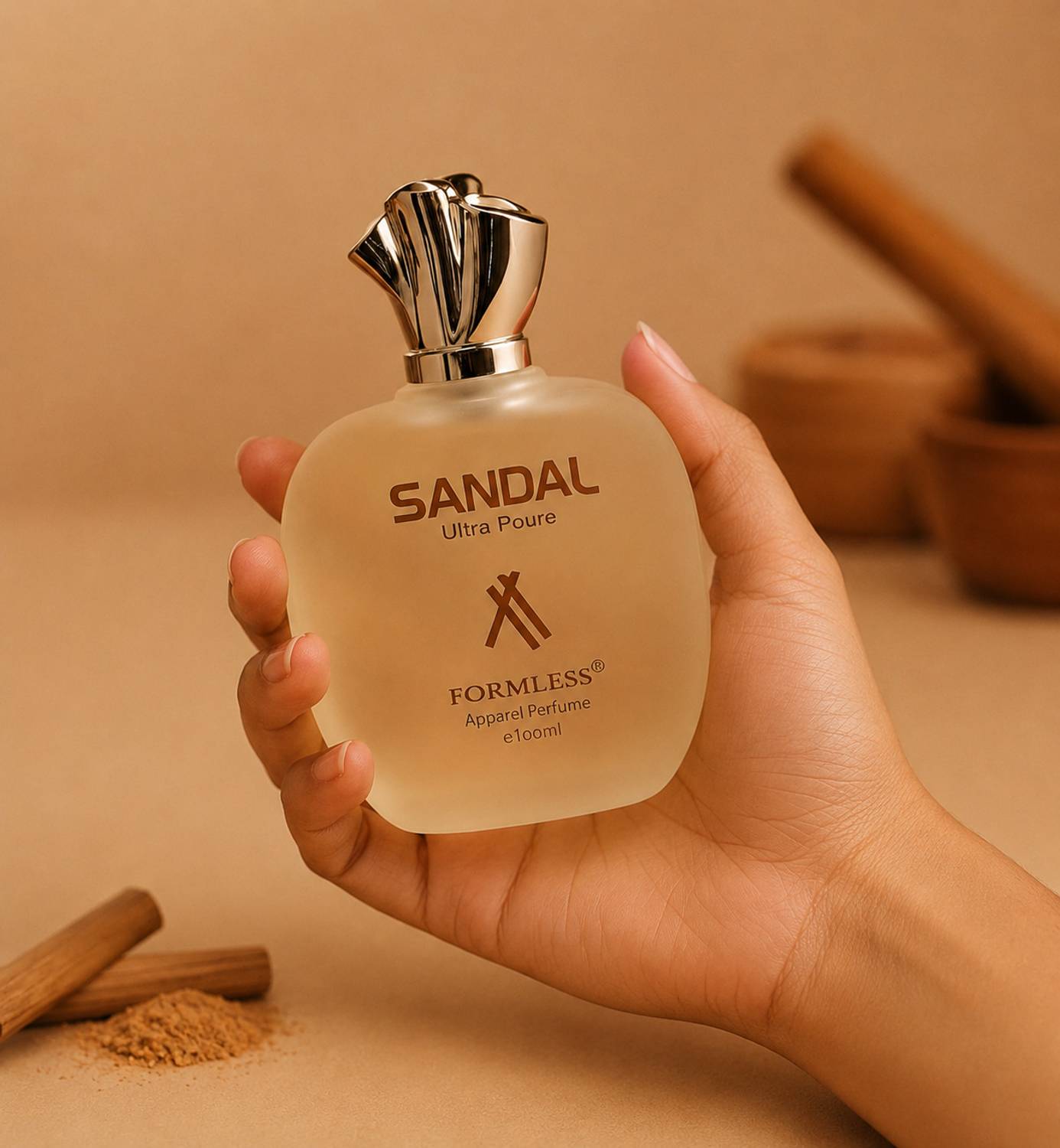 FORMLESS Sandal Unisex Spray Perfume 100ml - Image 3