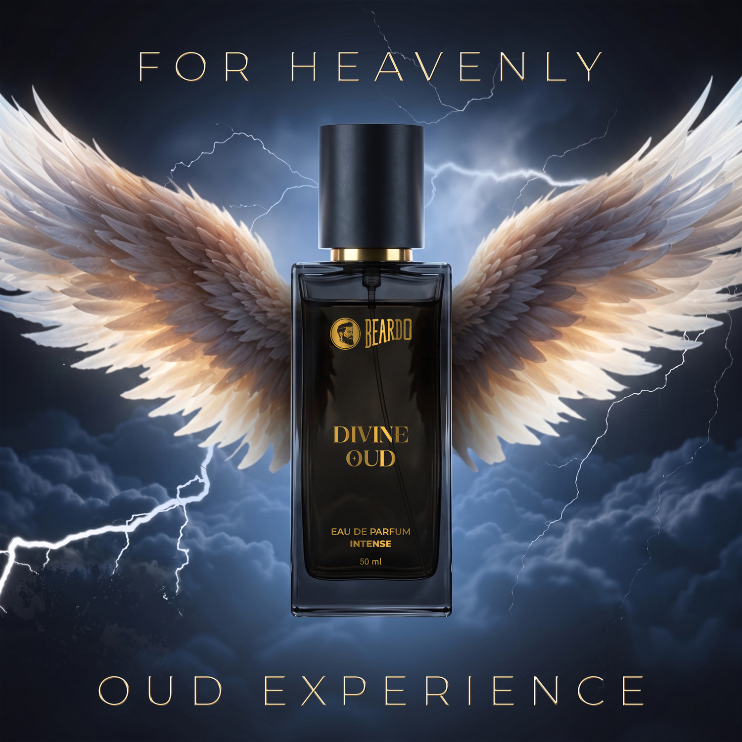 Image of BEARDO Divine Oud perfume For Men | Woody, Spicy & Oud | Gift For Men|Husband|Boyfriend Eau de Parfum - 50 ml