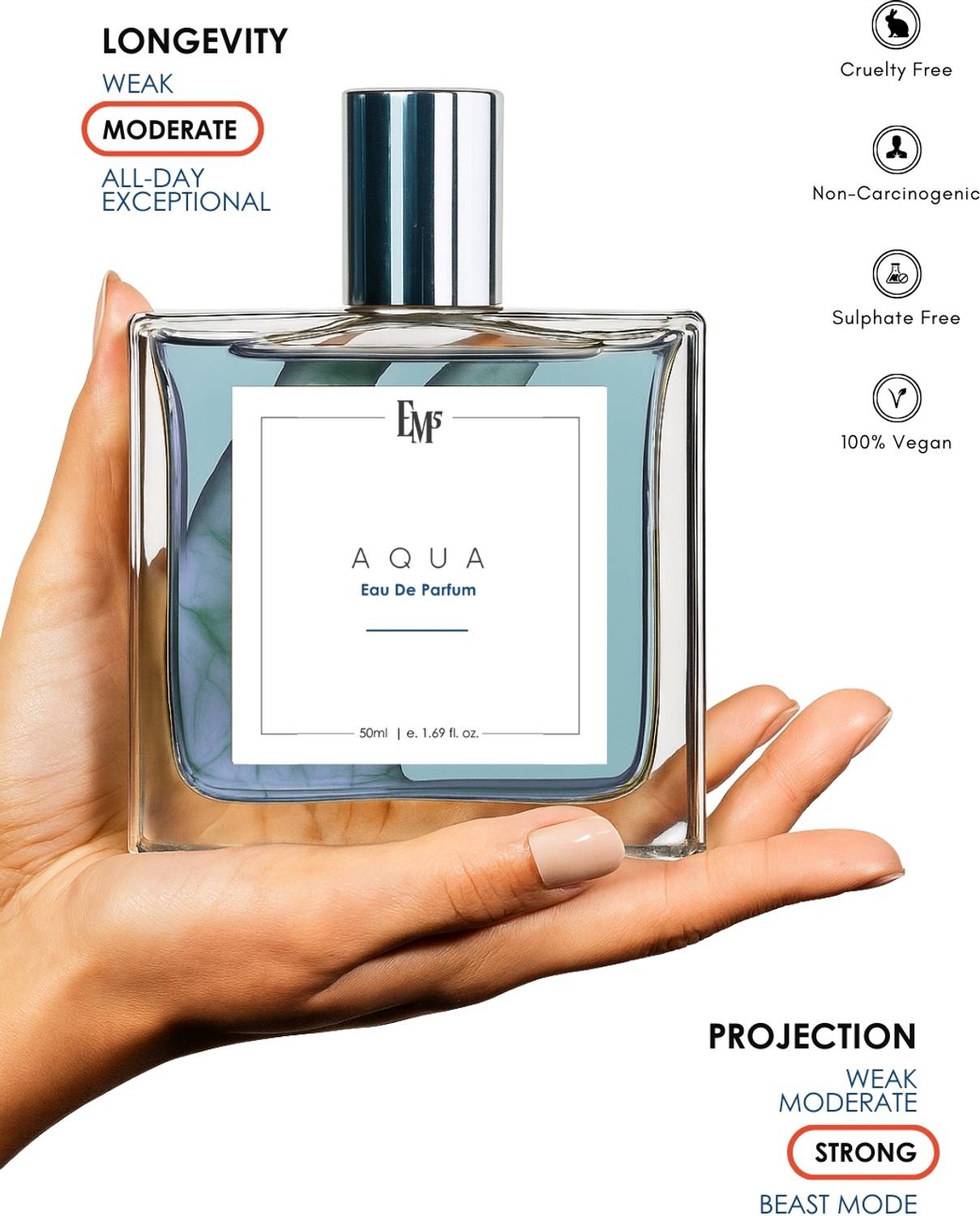 Em5 Aqua Perfume for Men 50 ml - Image 3