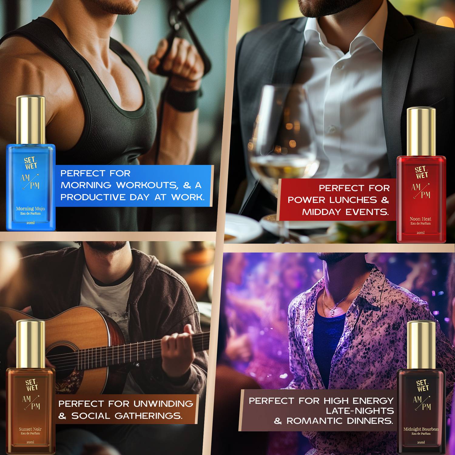 SET WET AM/PM Gift Set 4x20 ml Pack of 4 · 20 ml (80 ml total) - Image 4