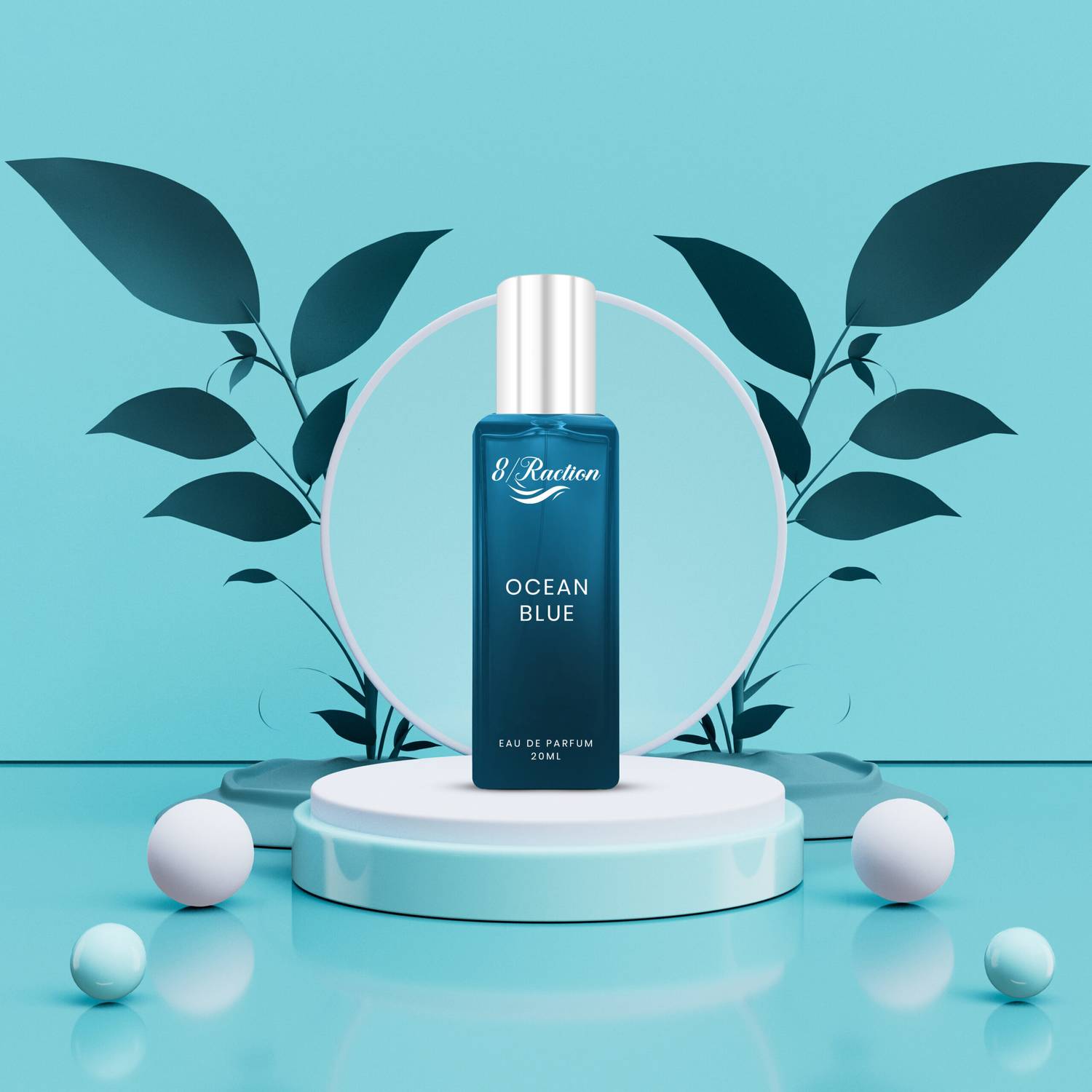 8Raction Platinum Luxury parfum Ocean Blue 20ml Eau de Parfum  -  20 ml