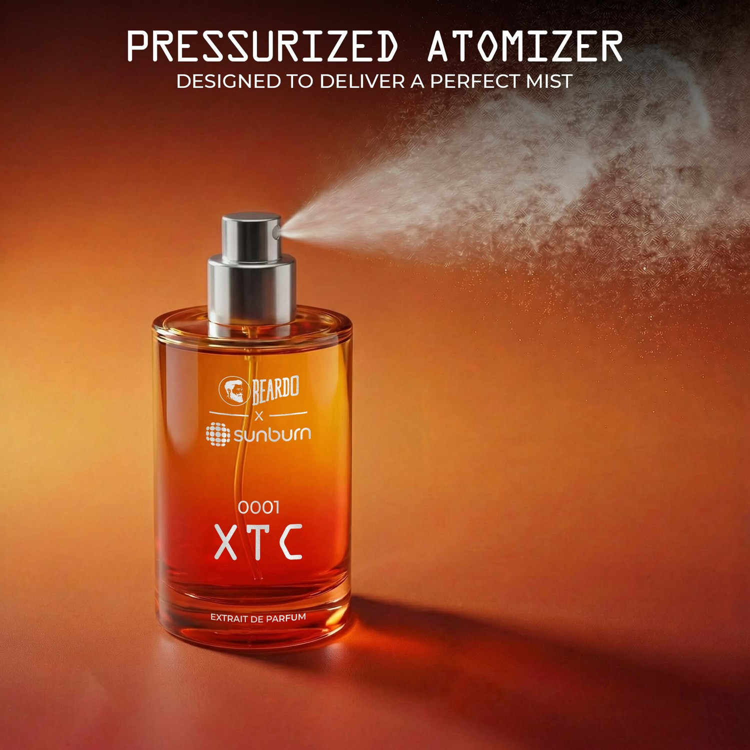 Image of BEARDO Sunburn XTC Perfume EDP Strong & Long Lasting Fragrance|Euphoric, Warm, Megnetic Extrait De Parfum - 30 ml