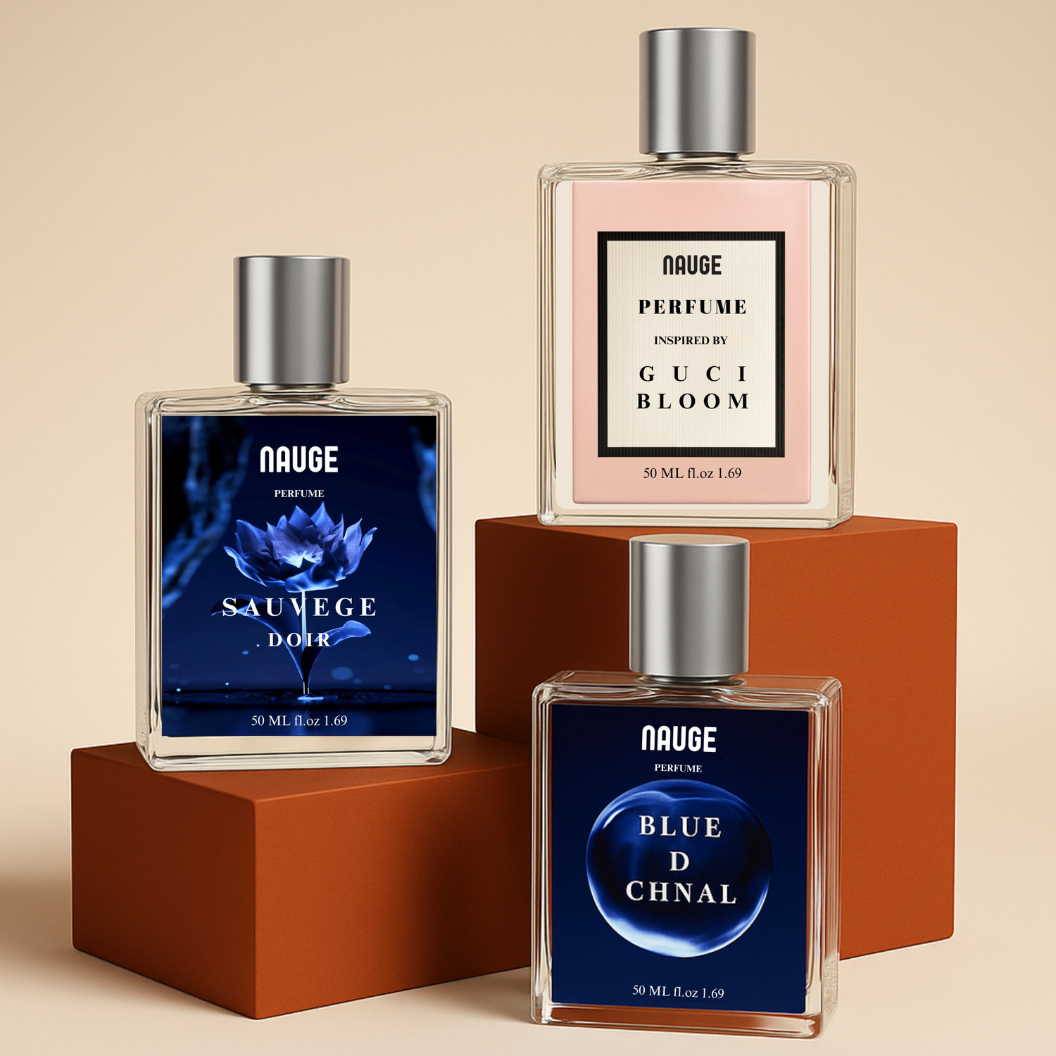 Image of Nauge Hot Trio inspire Version 3 X 50ML Eau de Parfum - 150 ml