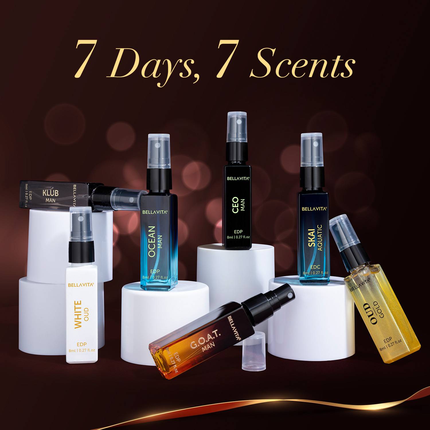 BELLAVITA Discovery Perfume Gift Set Pack of 7 · 8 ml (56 ml total) - Image 3