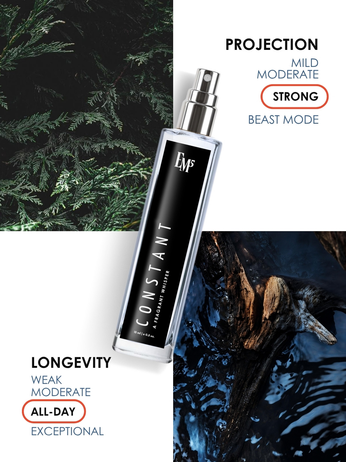 Image of Em5 Aqua & Constant EDP Perfume Spray for Men | 15mlx2 Eau de Parfum Eau de Parfum - 30 ml