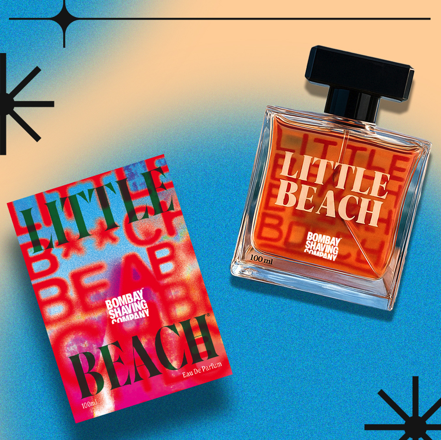 Image of BOMBAY SHAVING COMPANY Little Beach Eau De Parfum | Fresh Citrus & Marine Unisex Perfume Eau de Parfum - 100 ml