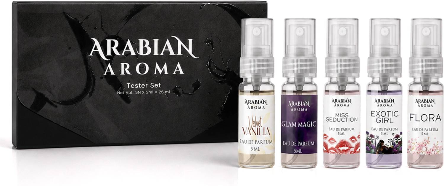 Arabian Aroma Classic Women Perfume Pack of 5 · 5 ml (25 ml total) - Image 1