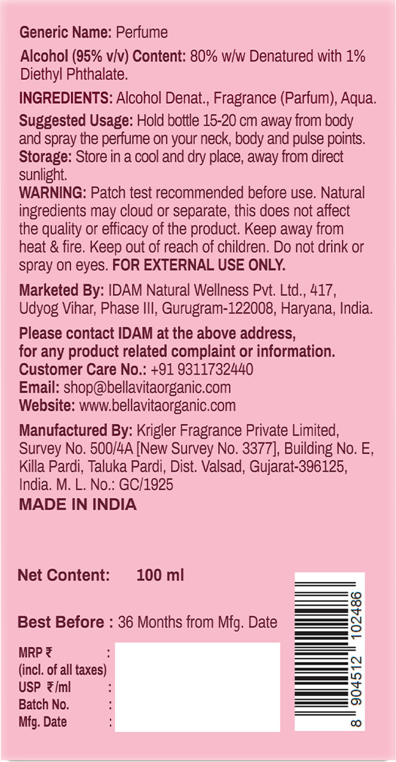 Image of BELLAVITA Cherry Lust | Gourmand Collection | Smell like a snack Eau de Parfum - 100 ml