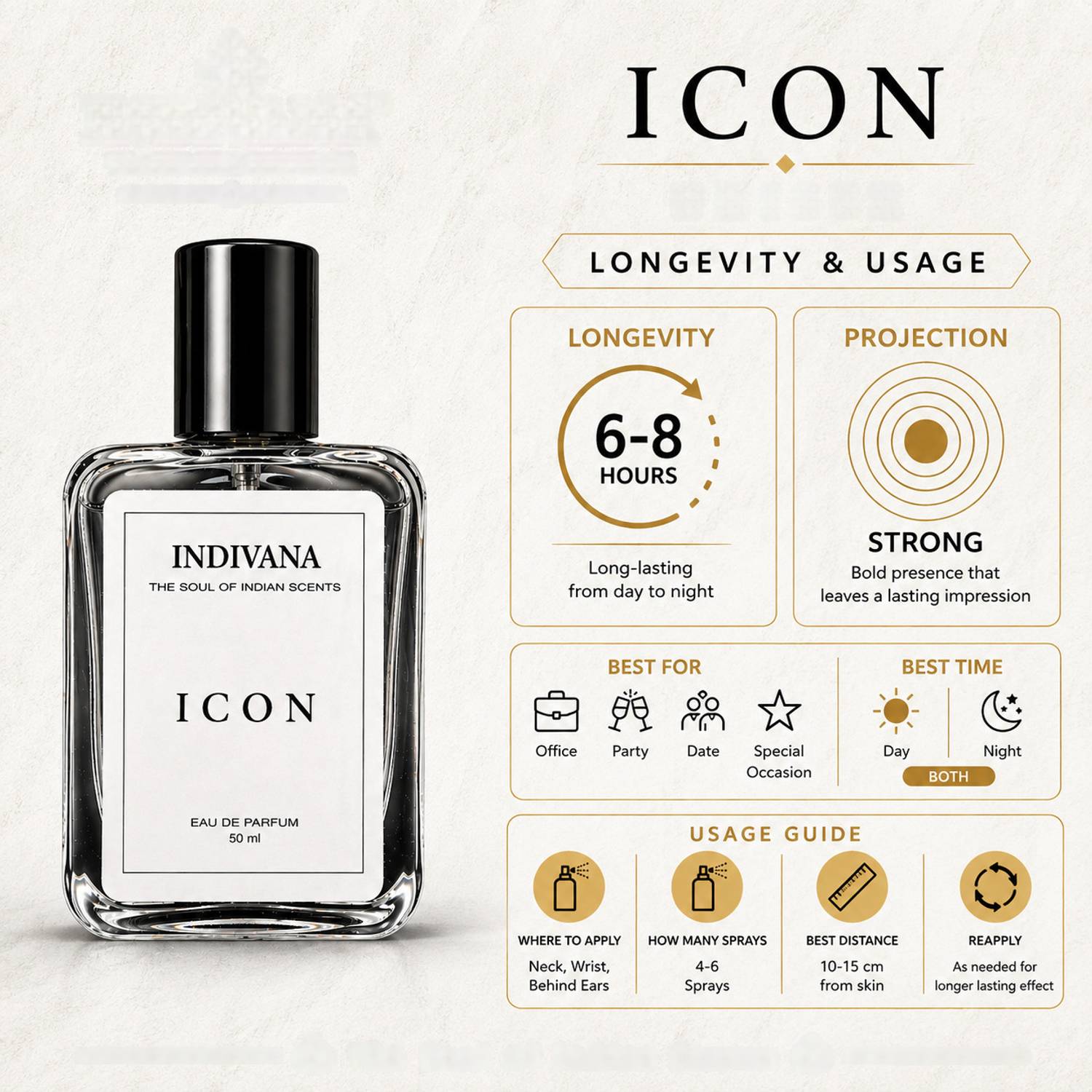 Indivana Icon Men's 50ml Eau de Parfum - Image 4