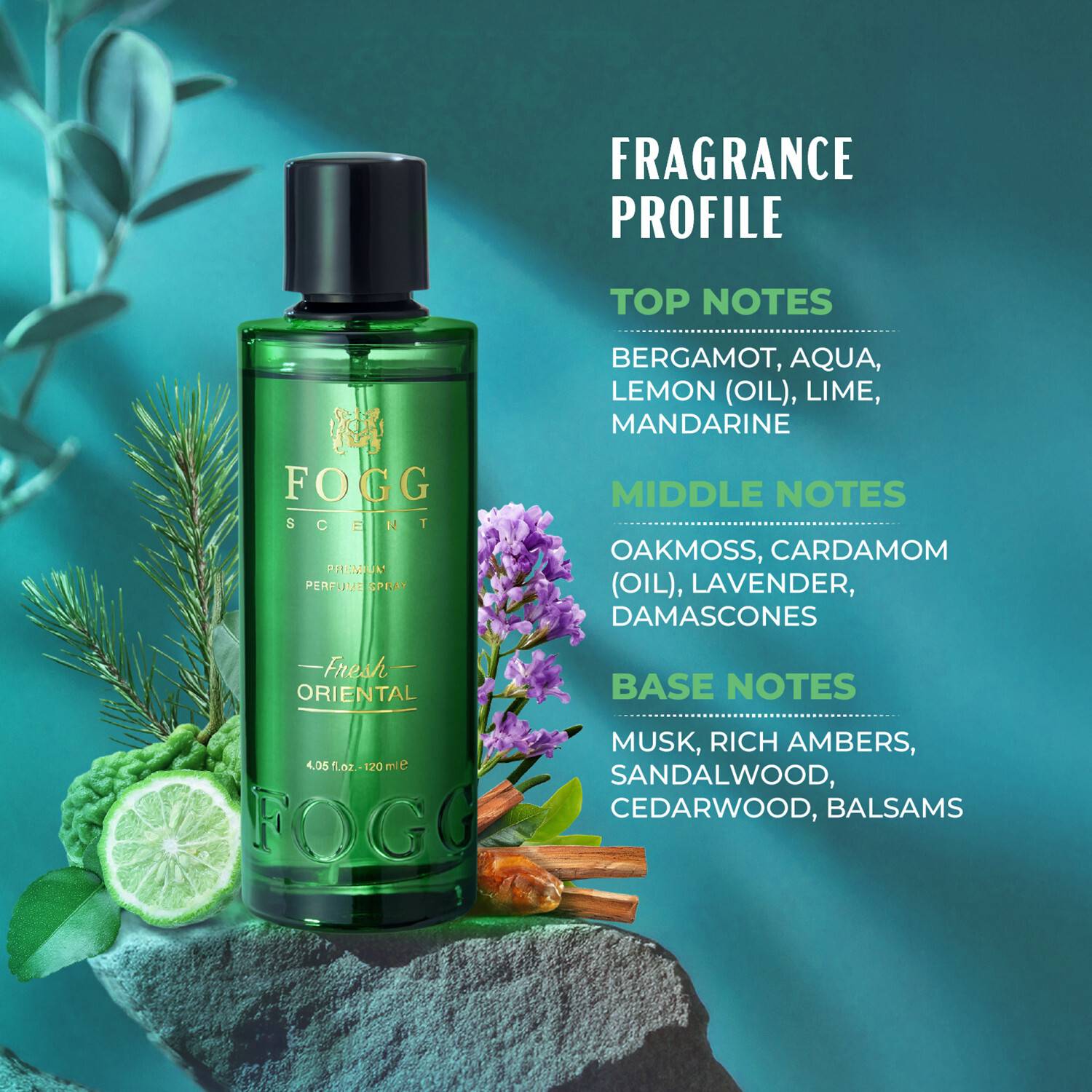 FOGG Fresh Oriental Perfume 120 ml - Image 2