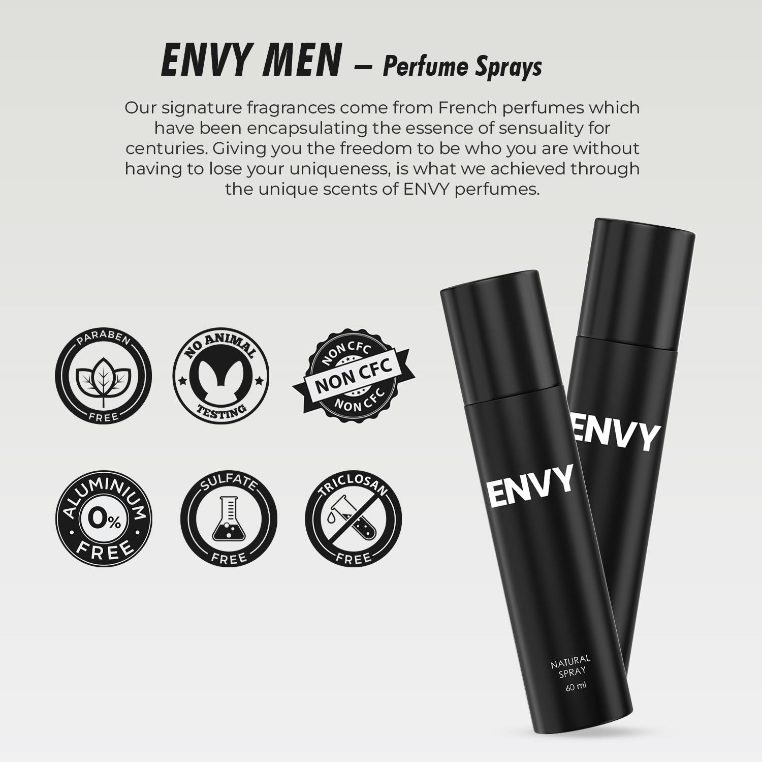Envy Natural Spray Perfume EDP 120 ml - Image 3