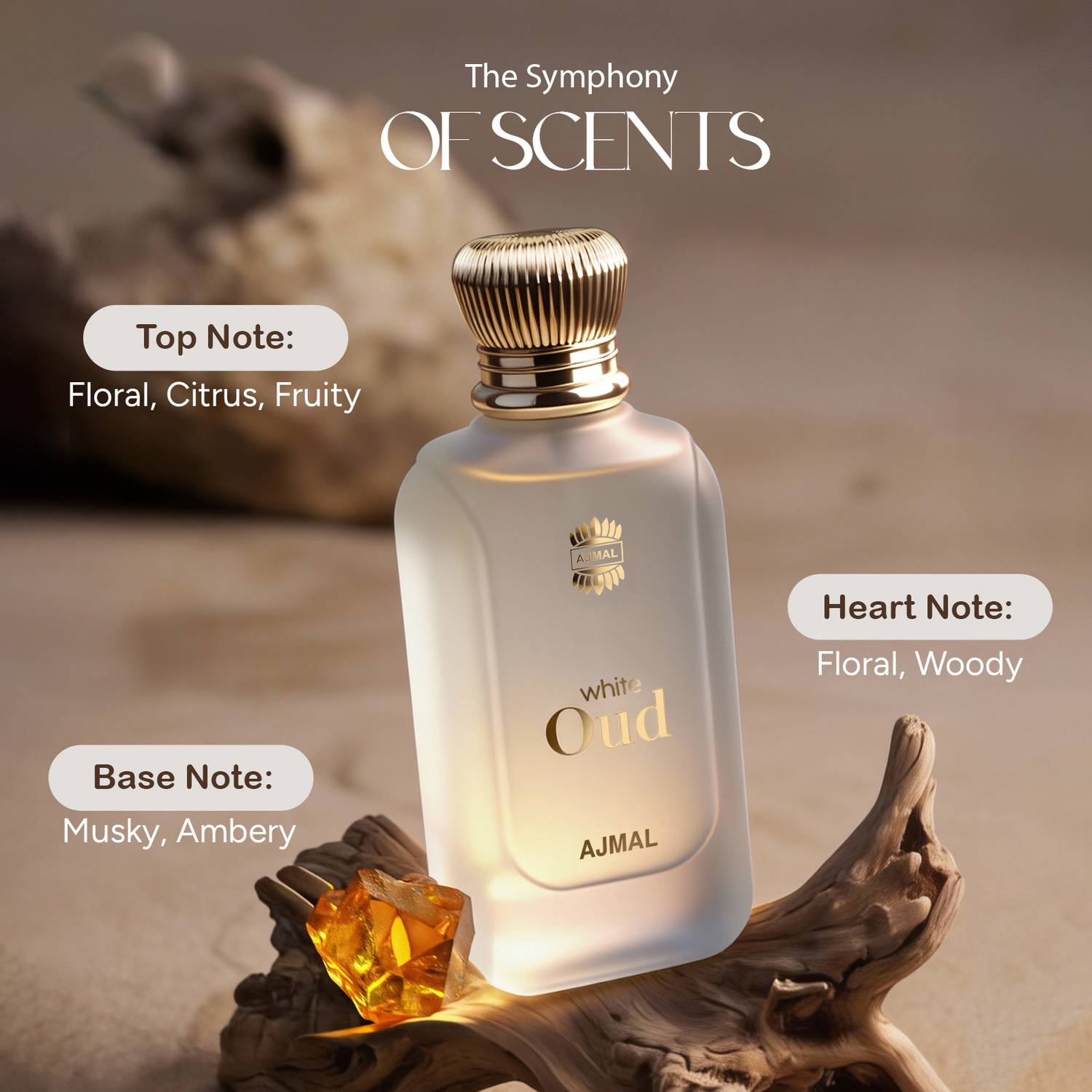 Ajmal White Oud 100 ml - Image 3