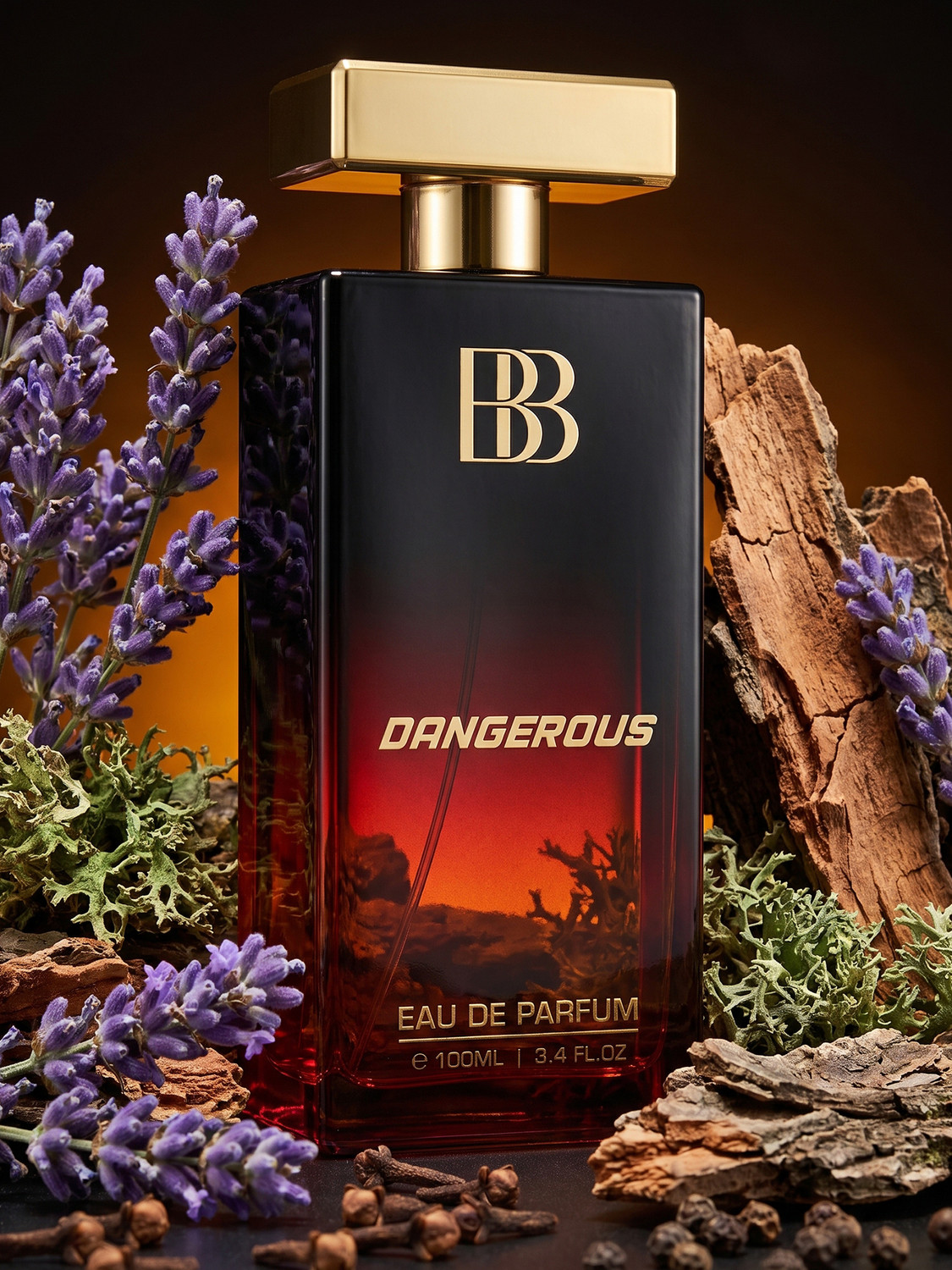 Image of BERGAMOT BEAUTE Dangerous Eau de Parfum | Long Lasting Perfume for Men with Aromatic and Spicy Eau de Parfum - 100 ml