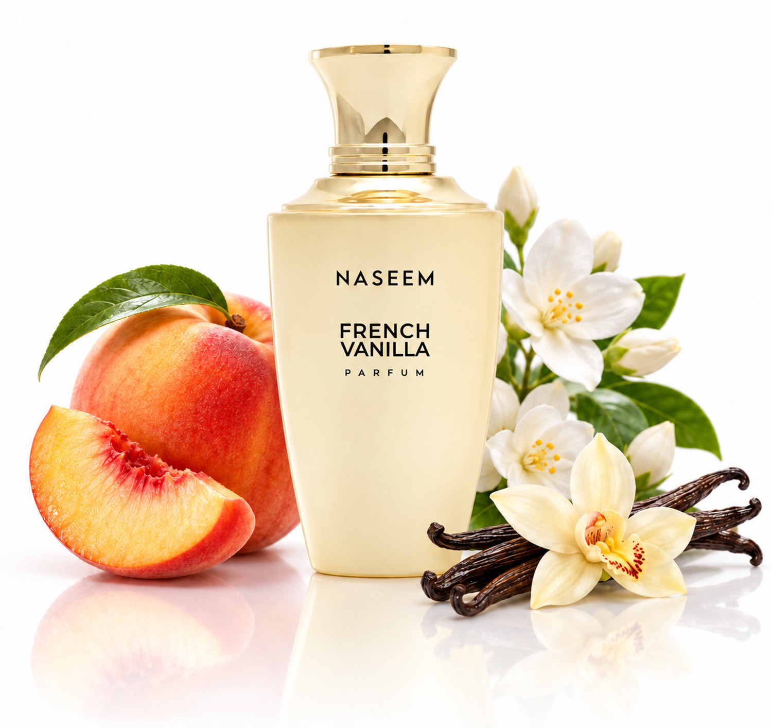 NASEEM French Vanilla Aqua Parfum Alcohol-Free, Long-Lasting Scent with Vanilla & Musk Eau de Parfum  -  100 ml