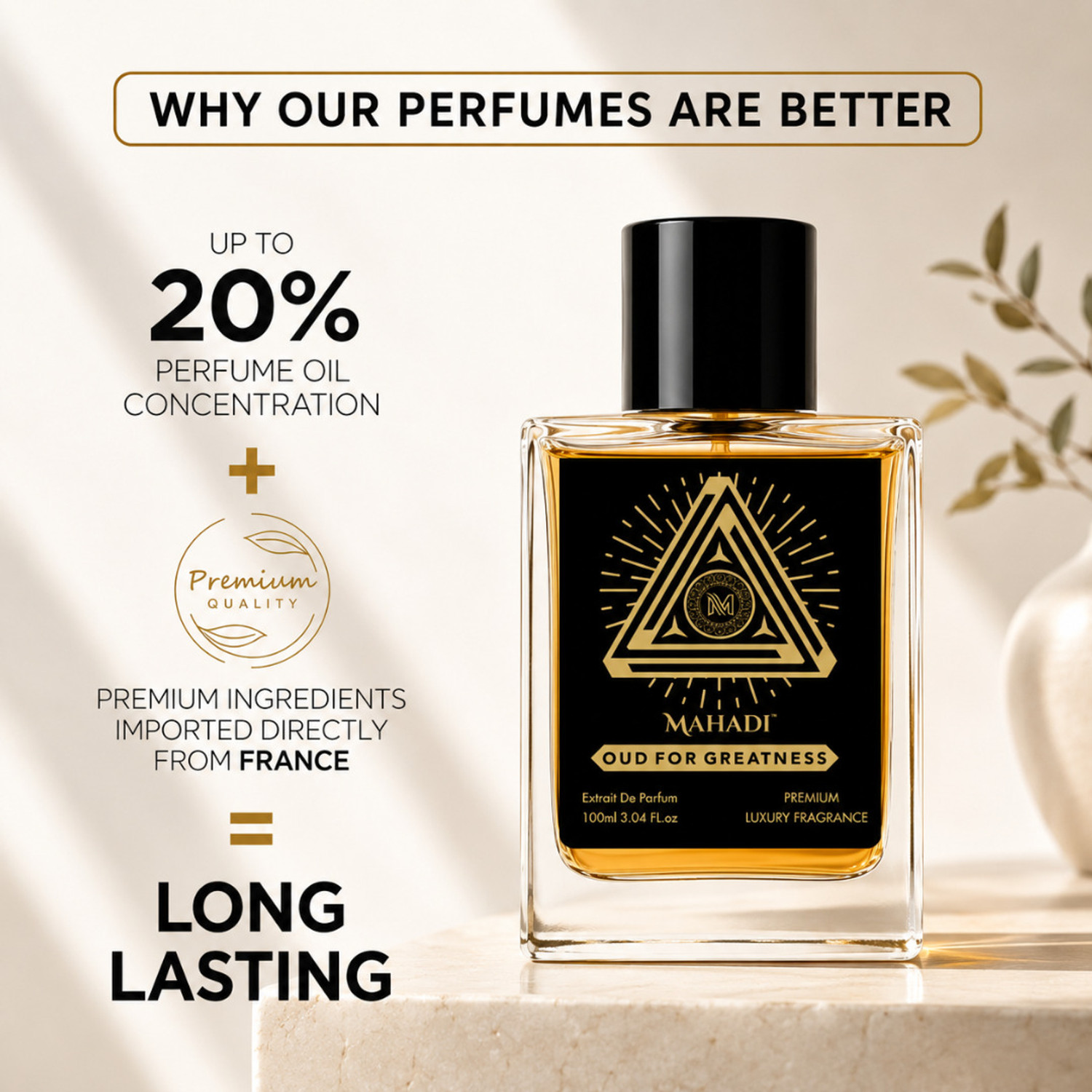 Image of Mahadi Oud for Greatness Perfume - 100 ml