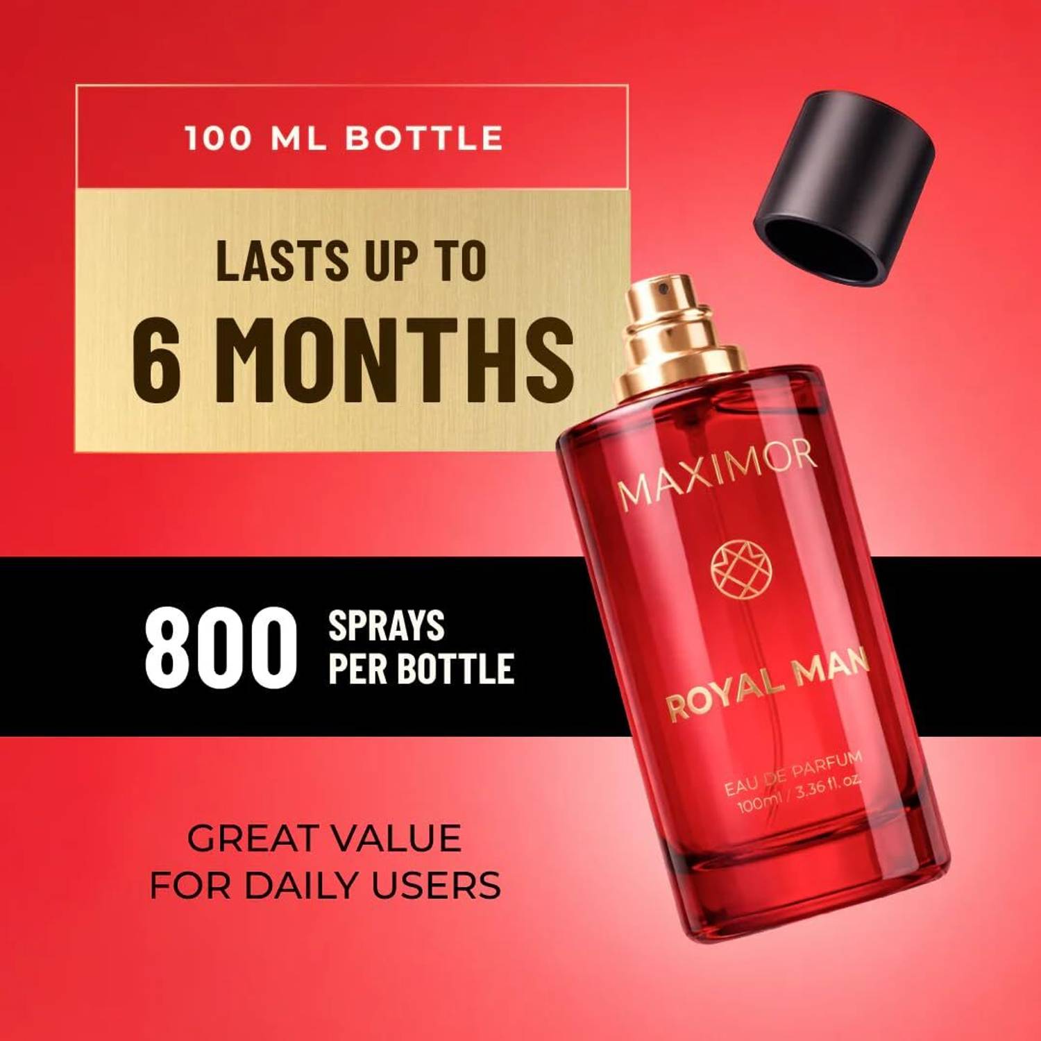 MAXIMOR Royal Man Eau de Parfum 100 ml - Image 4