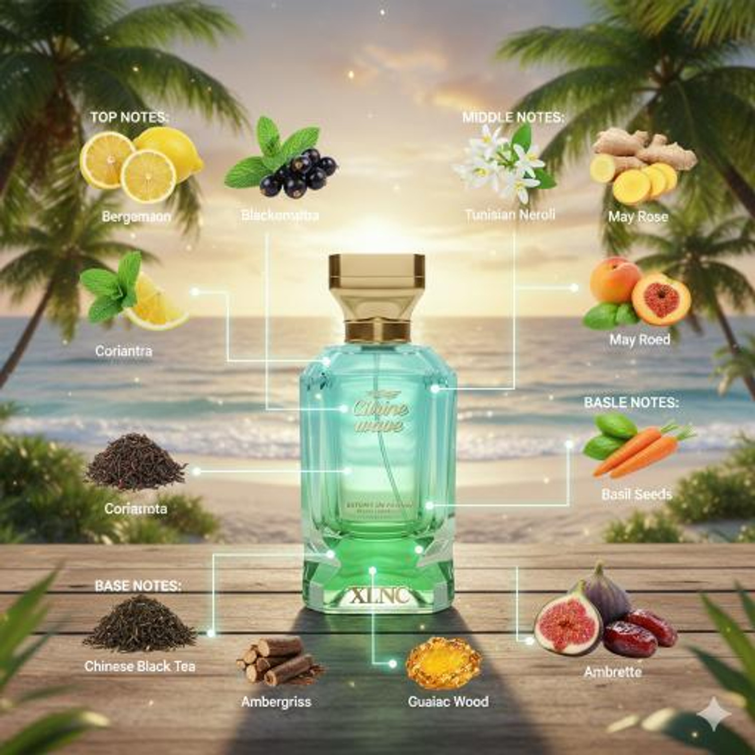 Image of XLNC Citrine Wave-100 Perfume - 100 ml