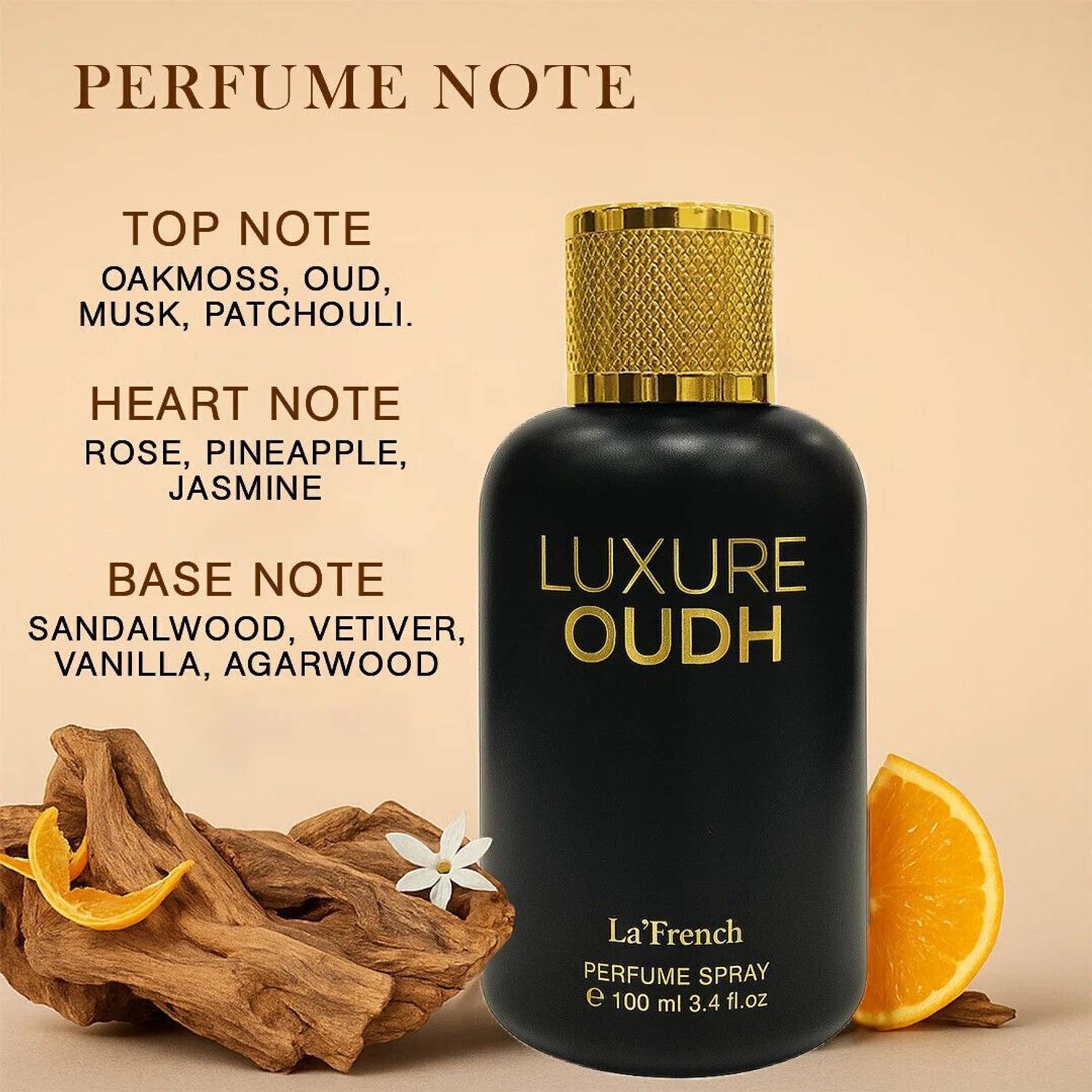 La French Luxure Oudh Perfume for Men 100 ml - Image 4