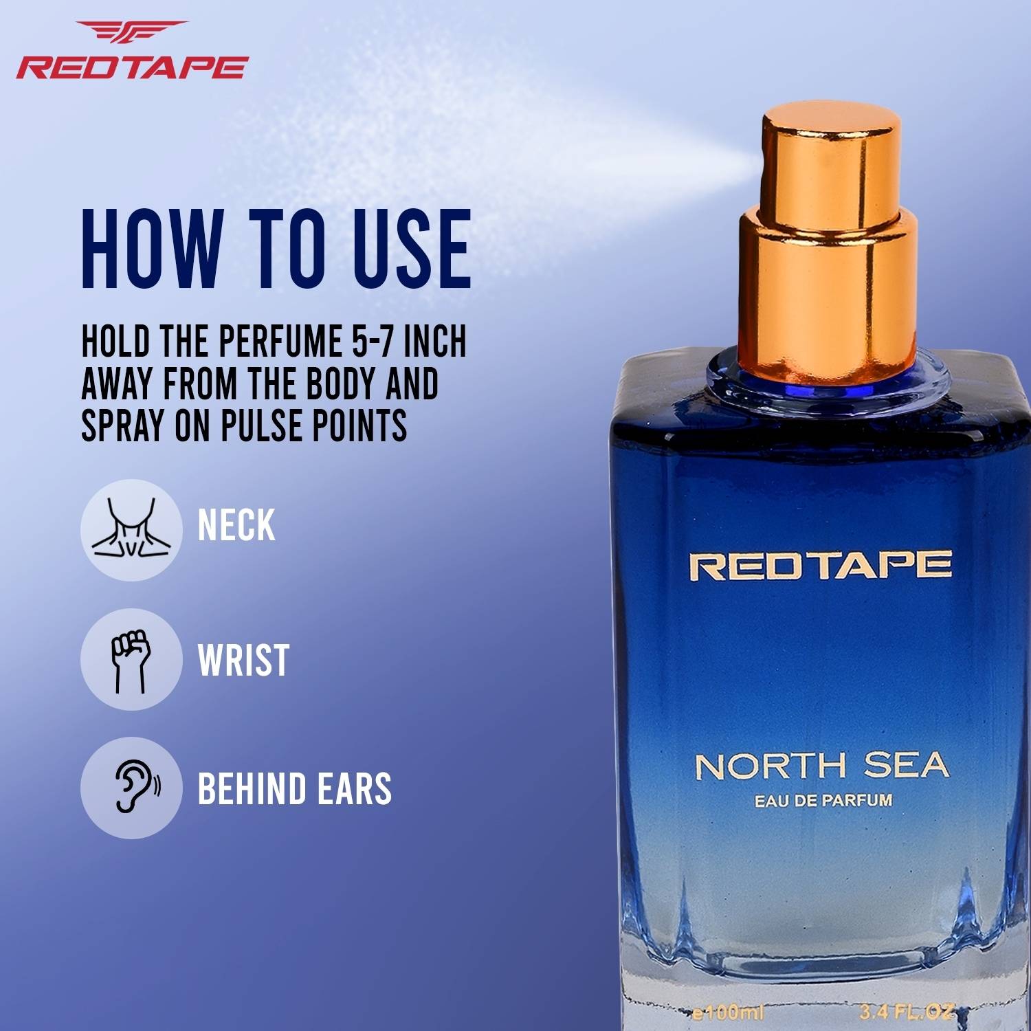 Red Tape North Sea Eau de Parfum 100 ml - Image 3