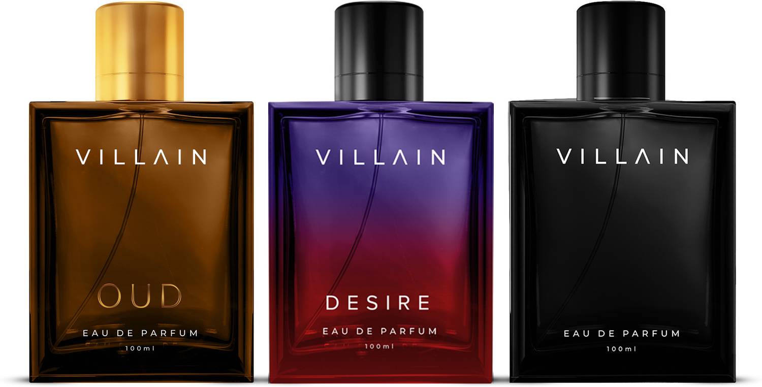 VILLAIN Classic,Desire,Oud Perfume Pack of 3 Eau de Parfum - 30... more