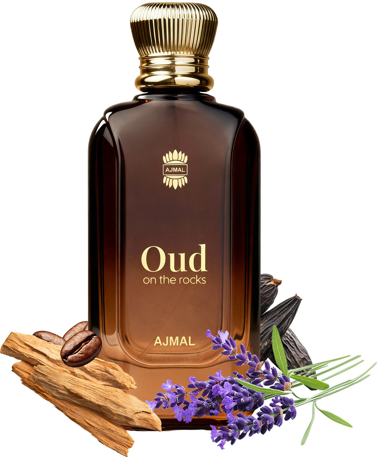 Image of Ajmal Oud On The Rocks Luxury Perfume, Lavender, Sandalwood, Strong & Long Lasting Eau de Parfum - 100 ml