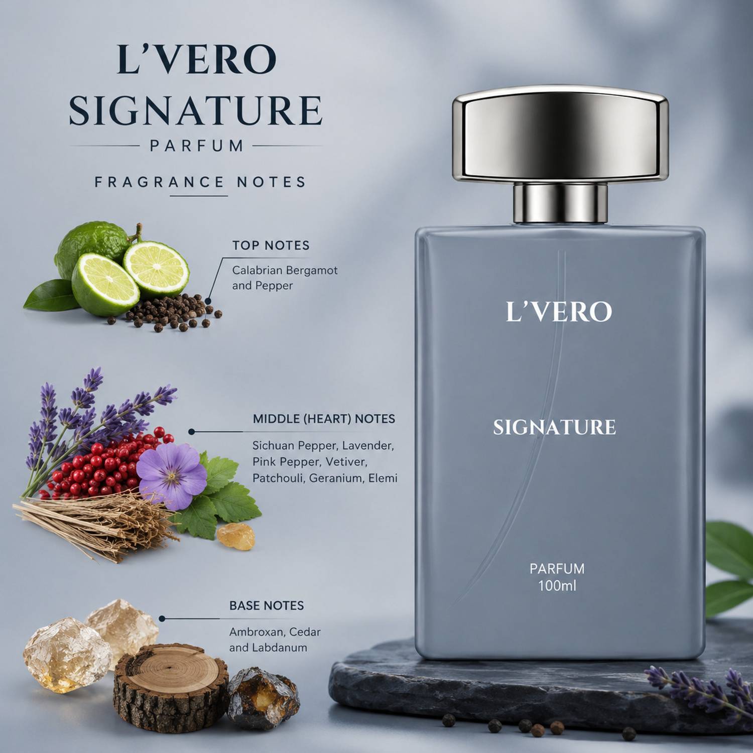 L'vero Signature Perfume For Men 100 ml - Image 3