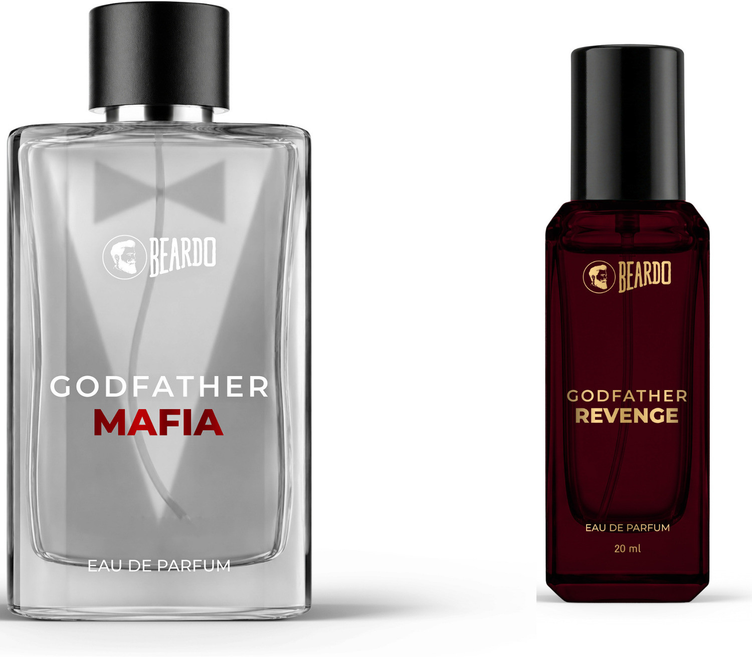 Image of BEARDO Godfather Mafia & Revenge Perfume for Men | Fruity, Woody, Aromatic | (Set of 2) Eau de Parfum - 120 ml